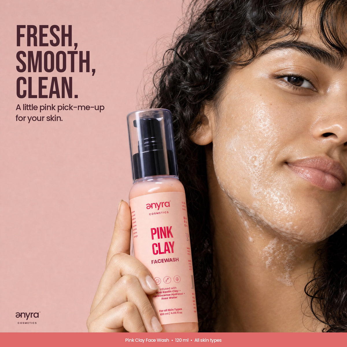 Pink Clay Face Wash, image 3